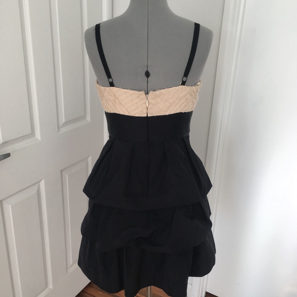 BCBG cocktail dress size 6 black / nude - Picture 3 of 6